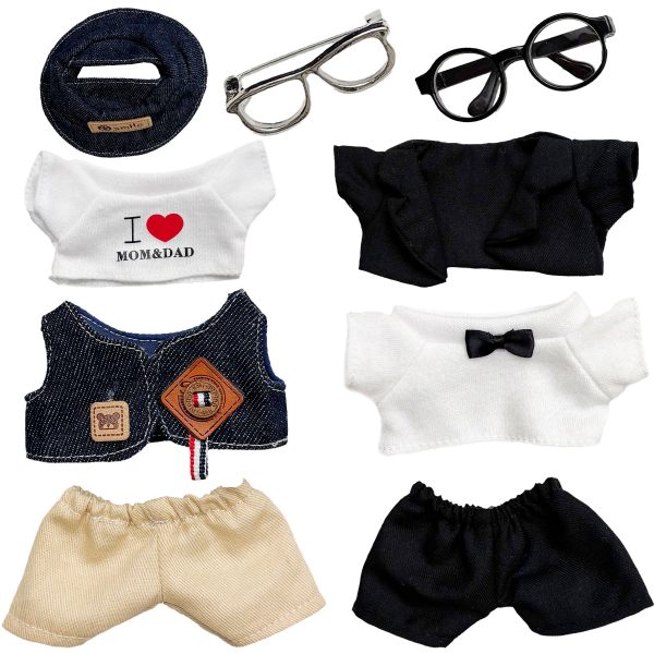 9-Piece Clothing & Accessories Set for 15cm–17cm labubus – Perfect Gift for Kids and Collectors – Fits Most Dolls