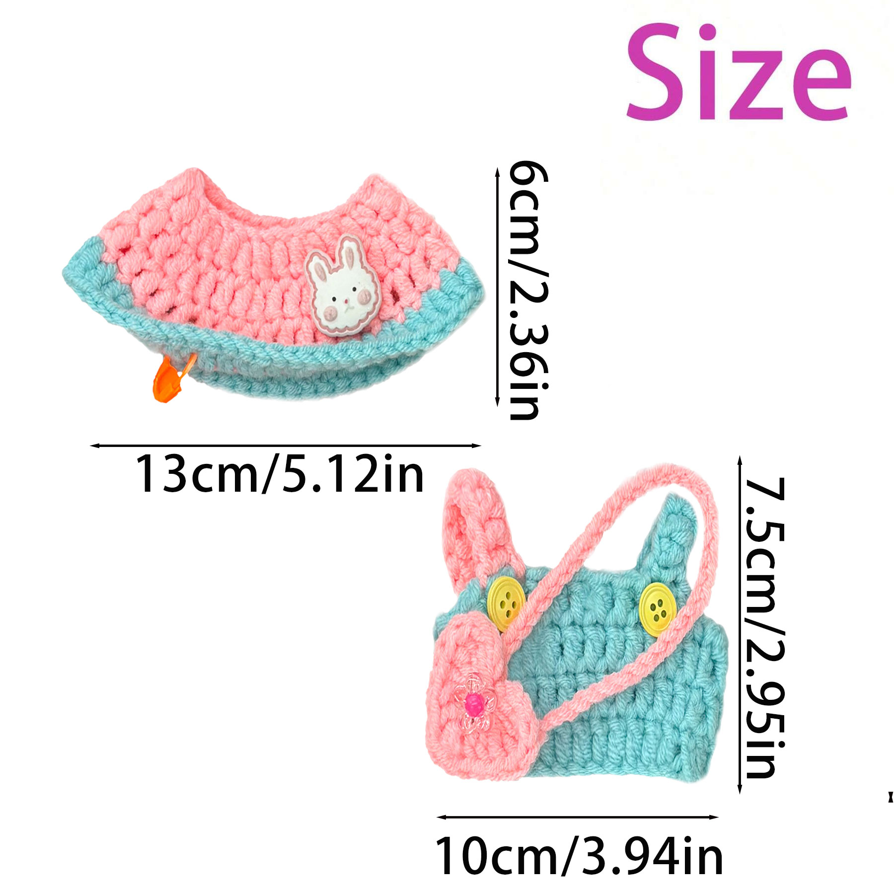 6-Piece Clothing & Accessories Set for 15cm–17cm labubus – Perfect Gift for Kids and Collectors – Fits Most Dolls
