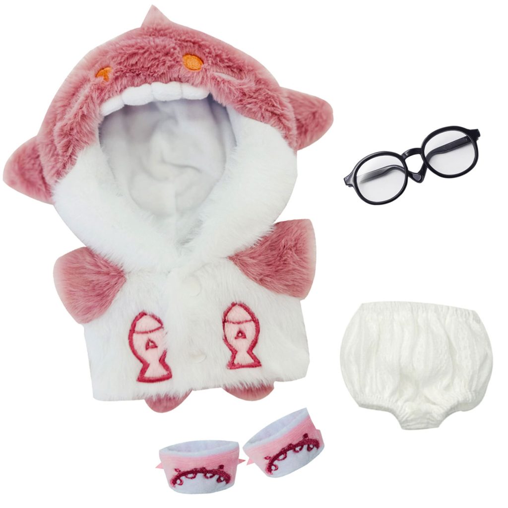 3/4 Pcs Of Cotton Doll Clothes Sets，Plush Shark Outfits ,fits 20cm/8 in Plush Toys