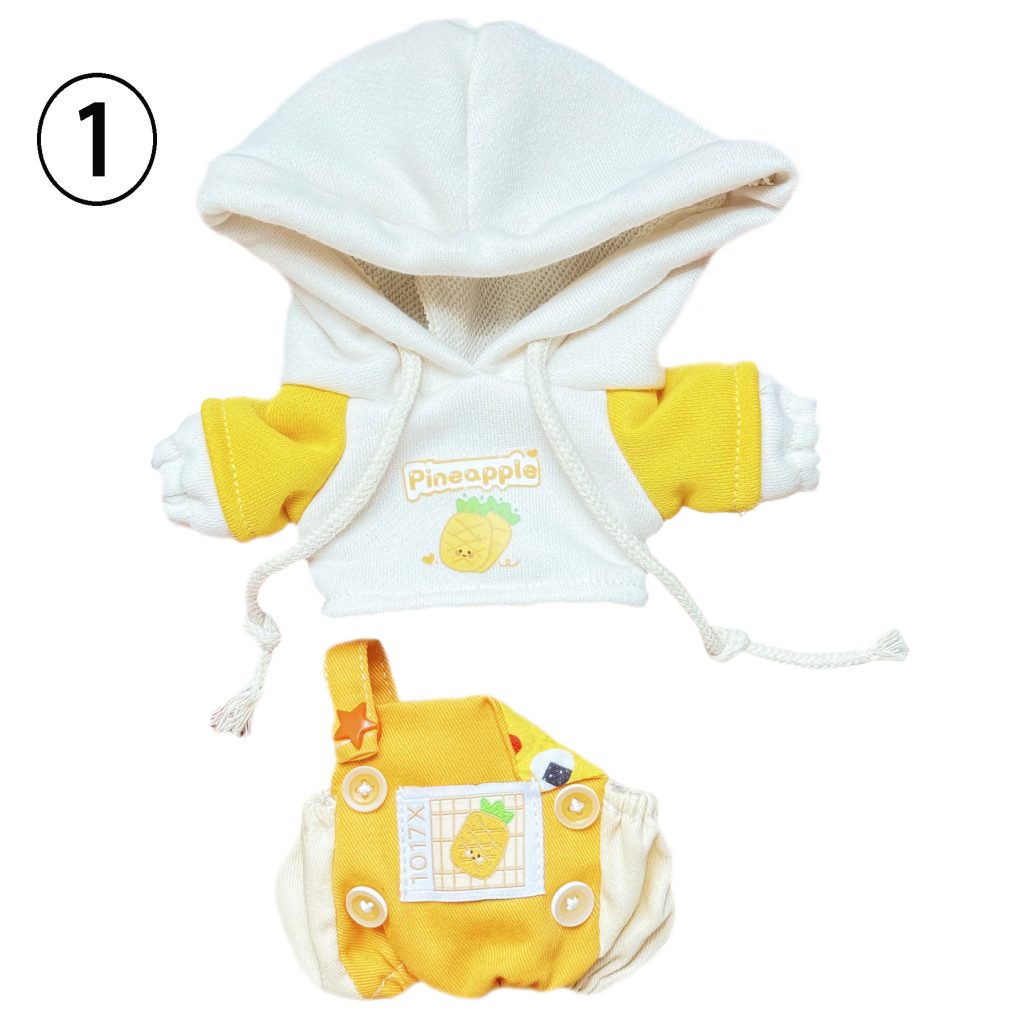 2 Pcs Of Cotton Doll Clothes Sets,Doll Hoodie Set,fits 20cm Plush Dolls