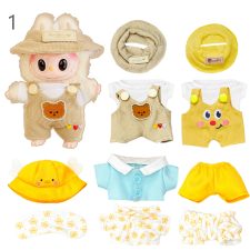 Handmade Plush Doll Clothes Set, fit 6-8in Plush Doll or Cotton Dolls, Stuffed Animal Clothes and Accessories,Christmas Gifts /Birthday Gifts for Doll Collectors
