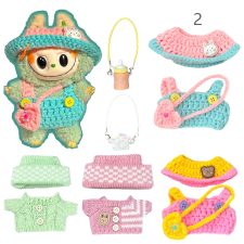 Handmade Plush Doll Clothes Set, fit 6-8in Plush Doll or Cotton Dolls, Stuffed Animal Clothes and Accessories,Christmas Gifts /Birthday Gifts for Doll Collectors