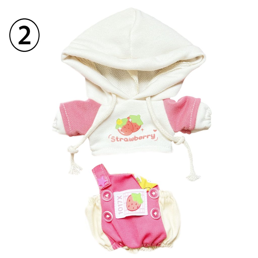 2 Pcs Of Cotton Doll Clothes Sets,Doll Hoodie Set,fits 20cm Plush Dolls
