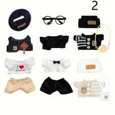 Handmade Plush Doll Clothes Set, fit 6-8in Plush Doll or Cotton Dolls, Christmas Gifts /Birthday Gifts for Doll Collectors