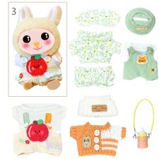 Handmade Plush Doll Clothes Set, fit 6-8in Plush Doll or Cotton Dolls, Stuffed Animal Clothes and Accessories,Christmas Gifts /Birthday Gifts for Doll Collectors