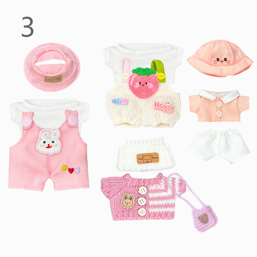 Handmade 11/12/13 Pcs of  6-8in Plush Doll, Doll Clothes and Accessories,Christmas Gifts /Birthday Gifts for Doll Collectors