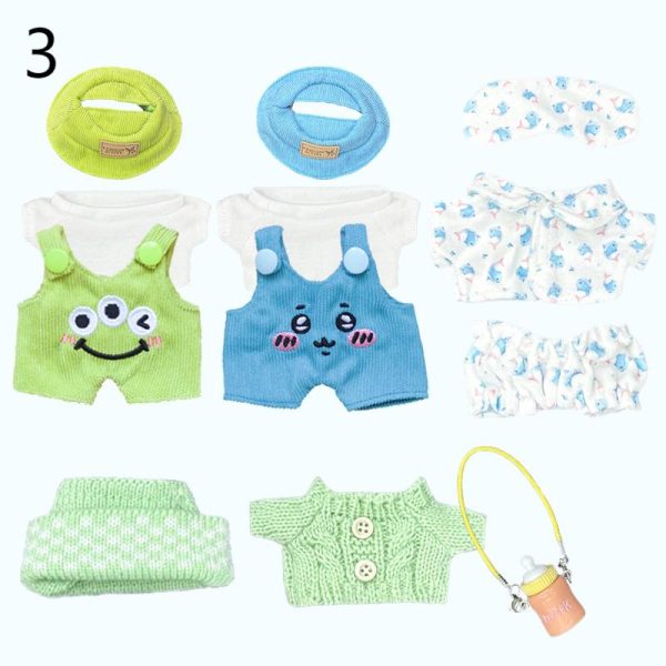Handmade Plush Doll Clothes Set, fit 6-8in Plush Doll or Cotton Dolls, Christmas Gifts /Birthday Gifts for Doll Collectors