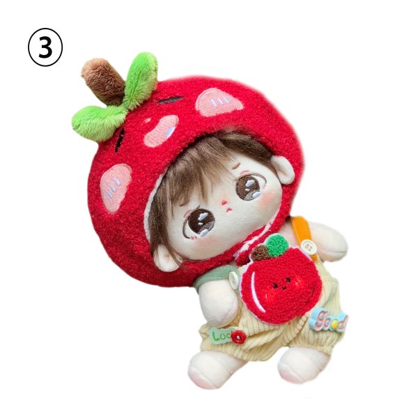 2 Pcs Of Cotton Doll Clothes Sets,Doll Plush Fruit Set,fits 20cm Plush Dolls