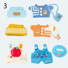 Handmade Plush Doll Clothes Set, fit 6-8in Plush Doll or Cotton Dolls, Christmas Gifts /Birthday Gifts for Doll Collectors