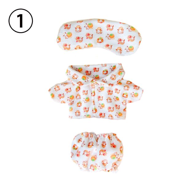3 Pcs Of Cotton Doll Clothes Sets，Doll Pajamas Sets,fits 20cm/8 in Plush Dolls