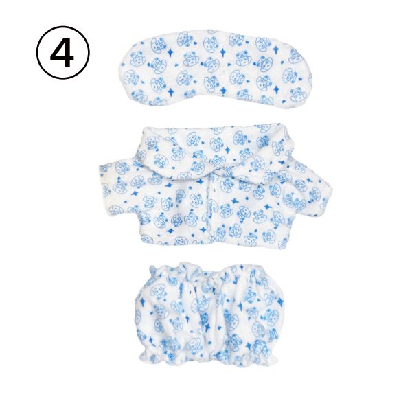 3 Pcs Of Cotton Doll Clothes Sets，Doll Pajamas Sets,fits 20cm/8 in Plush Dolls