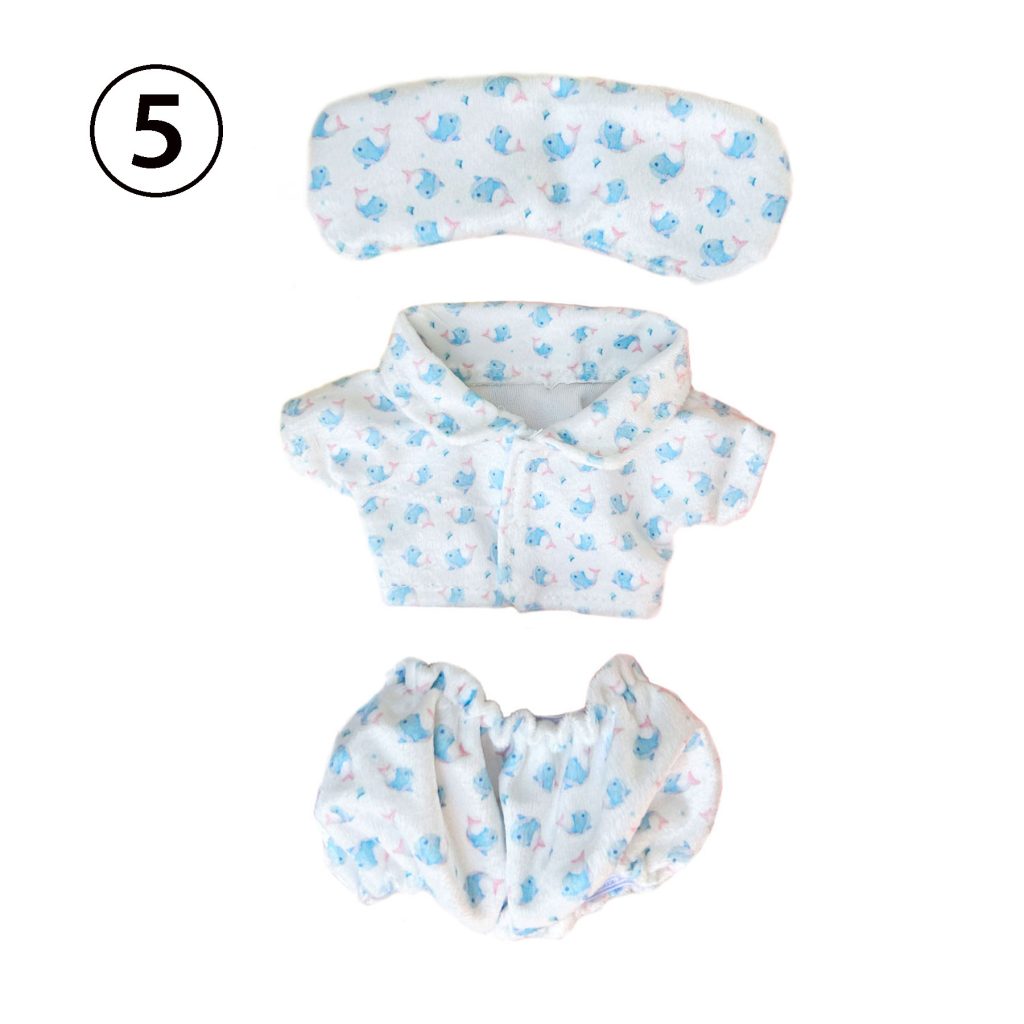 3 Pcs Of Cotton Doll Clothes Sets，Doll Pajamas Sets,fits 20cm/8 in Plush Dolls