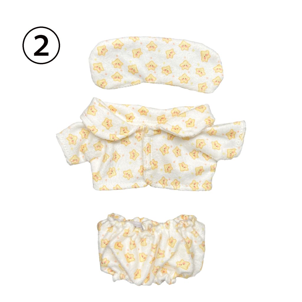 3 Pcs Of Cotton Doll Clothes Sets，Doll Pajamas Sets,fits 20cm/8 in Plush Dolls
